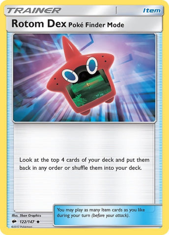 Image for Rotom Dex Poke Finder Mode (122/147) (SM - Burning Shadows) - Pokemon