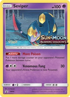 Image for Seviper - SM46 (Prerelease) [Staff] (SM46) (SM Promos) (SMP) - Pokemon