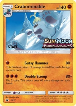 Image for Crabominable - SM47 (Prerelease) [Staff] (SM47) (SM Promos) (SMP) - Pokemon