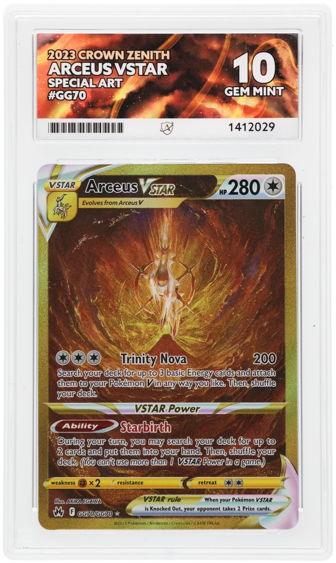 ARCEUS VSTAR - SPECIAL ART - CROWN ZENITH - ACE 10 ACE Grading