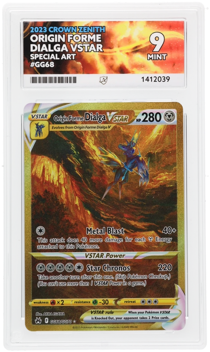 ORIGIN FORME DIALGA VSTAR - SPECIAL ART - CROWN ZENITH - ACE 9 ACE Grading