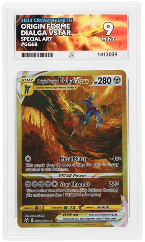 ORIGIN FORME DIALGA VSTAR - SPECIAL ART - CROWN ZENITH - ACE 9 ACE Grading
