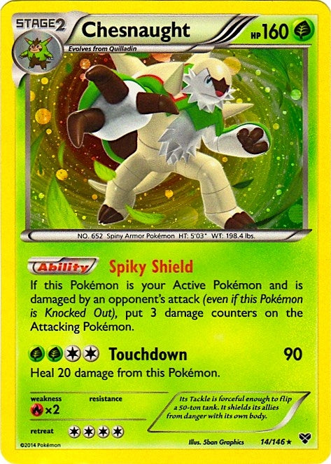 Image for Chesnaught - 14/146 (Cosmos Holo) (014/146) - Pokemon