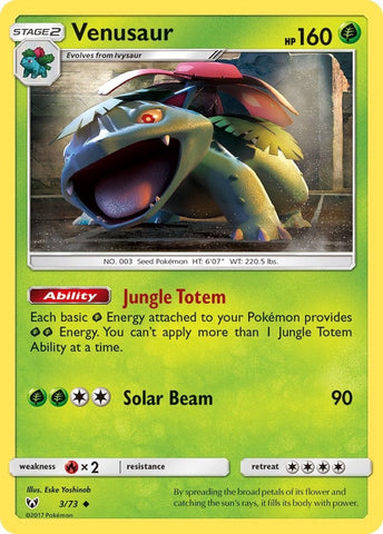 Venusaur (3/73) (Shining Legends) Pokemon