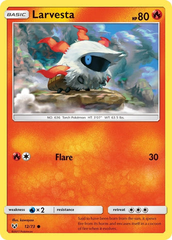 Image for Larvesta (12/73) (Shining Legends) (SHL) - Pokemon