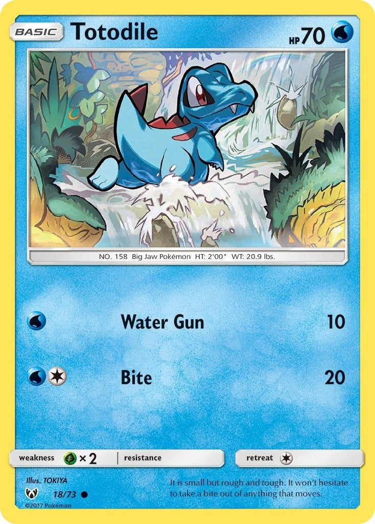 Image for Totodile (18/73) (Shining Legends) (SHL) - Pokemon