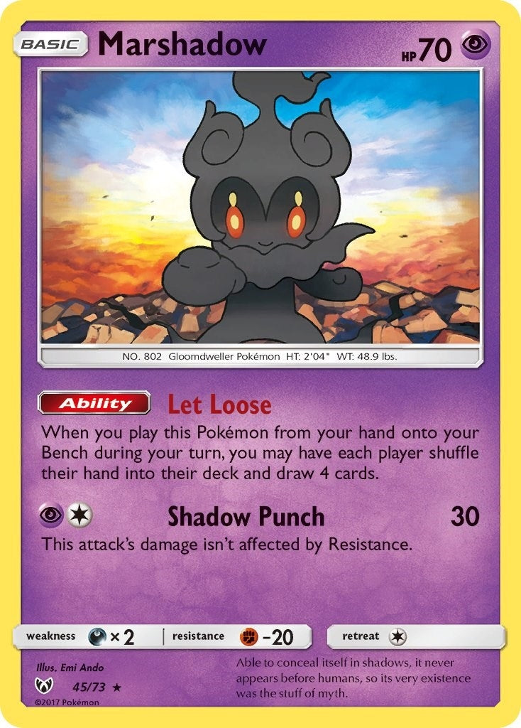 Marshadow (45/73) (Shining Legends) Pokemon