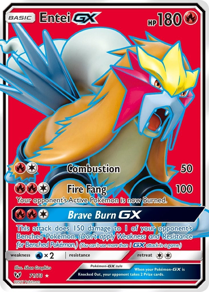 Image for Entei GX (Full Art) (71/73) (Shining Legends) (SHL) - Pokemon