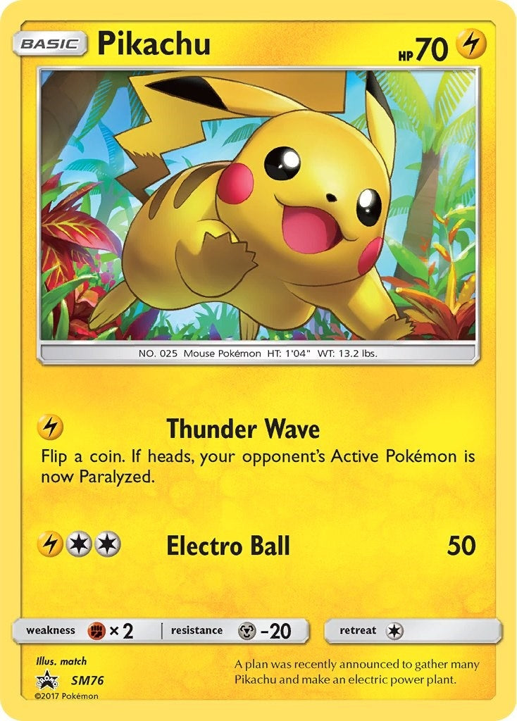 Image for Pikachu - SM76 (SM76) (SM Promos) (SMP) - Pokemon