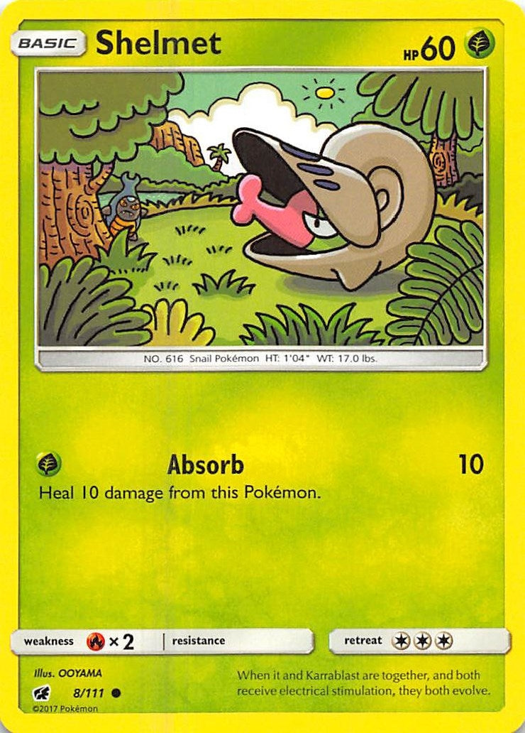 Image for Shelmet (8/111) (SM - Crimson Invasion) (SM04) - Pokemon