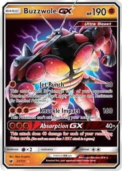 Buzzwole GX (57/111) (SM - Crimson Invasion) (SM04) Pokemon