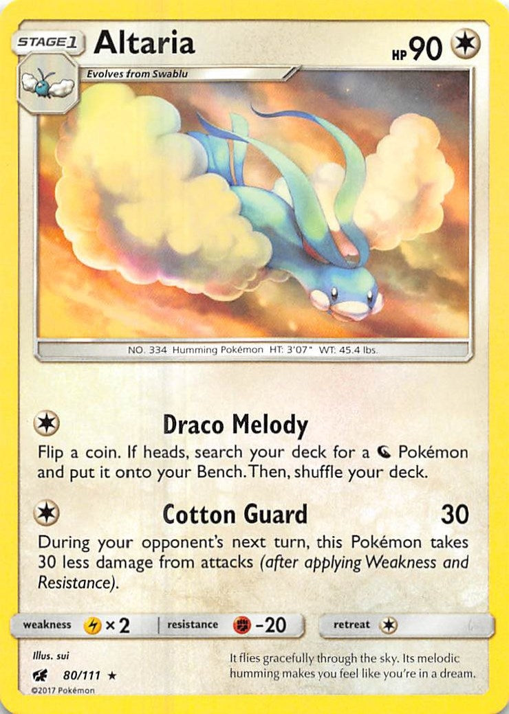 Image for Altaria (80/111) (SM - Crimson Invasion) (SM04) - Pokemon