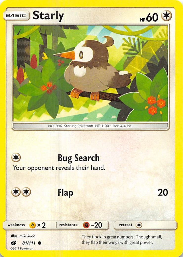Image for Starly (81/111) (SM - Crimson Invasion) (SM04) - Pokemon