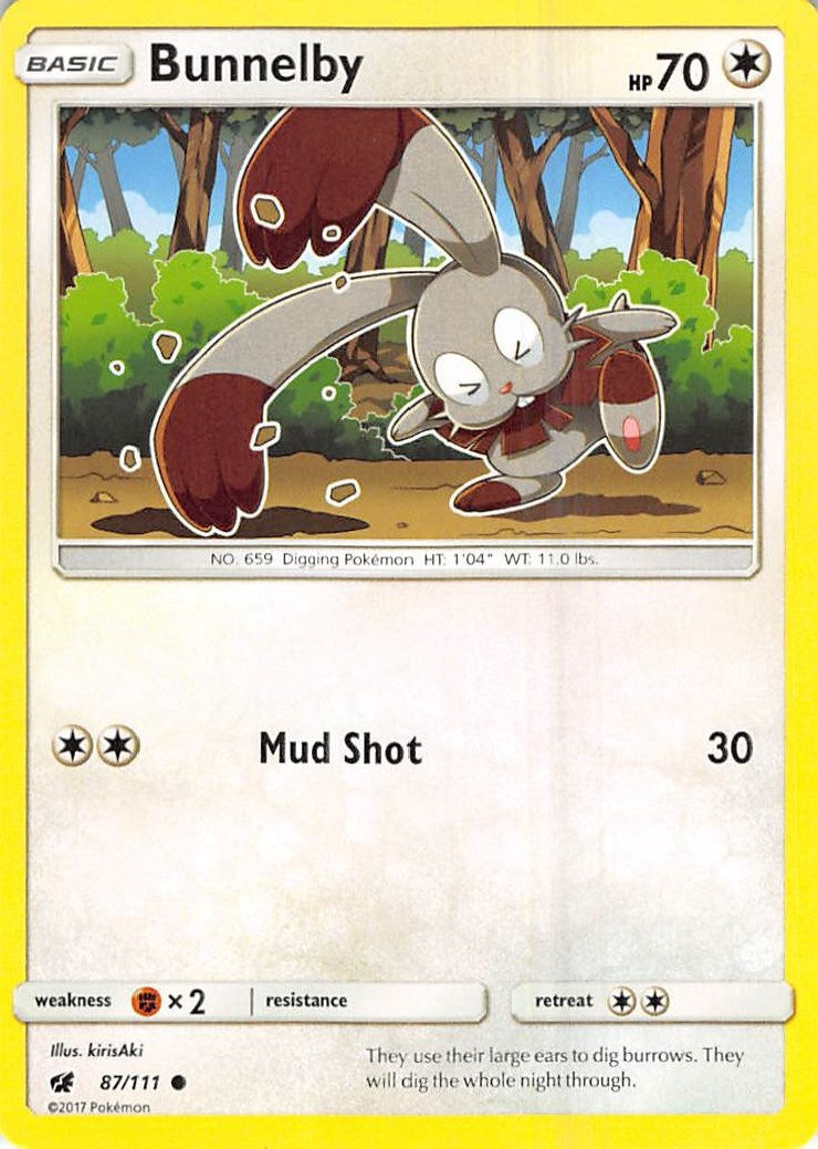 Image for Bunnelby (87/111) (SM - Crimson Invasion) - Pokemon
