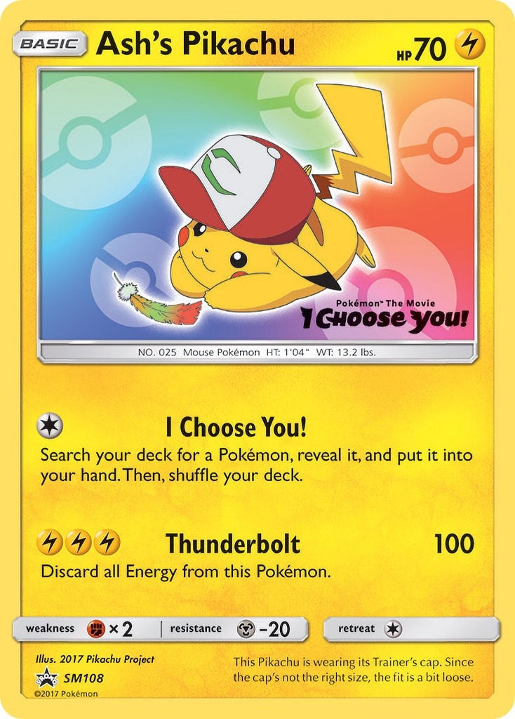 Ash's Pikachu - SM108 (SM108) (SM Promos) Pokemon