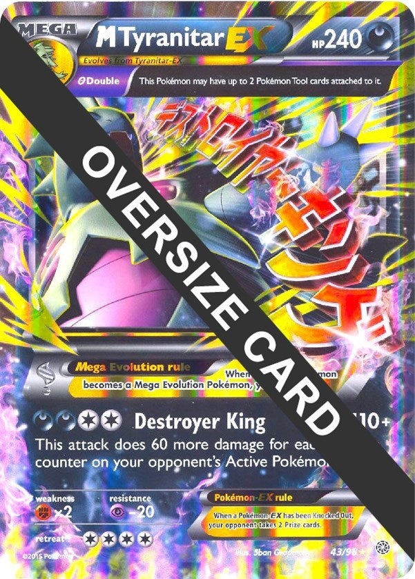 Image for M Tyranitar EX (043/098) (Jumbo Cards) (PR) - Pokemon