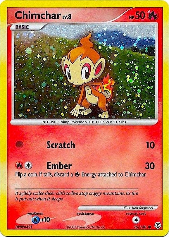Image for Chimchar - 76/130 (Cosmos Holo) (076/130) (Miscellaneous Cards & Products) (MCAP) - Pokemon