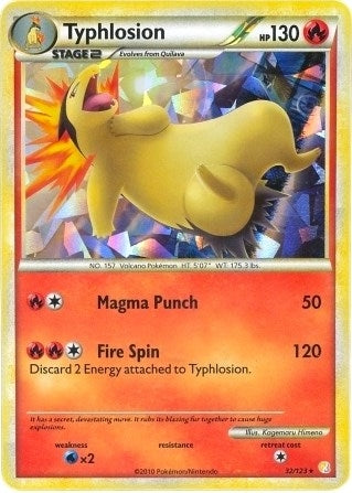 Image for Typhlosion - 32/123 (Cracked Ice Holo) (032/123) - Pokemon