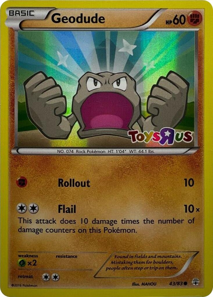Image for Geodude - 43/83 (Toys R Us Promo) (043/083) (Miscellaneous Cards & Products) (MCAP) - Pokemon