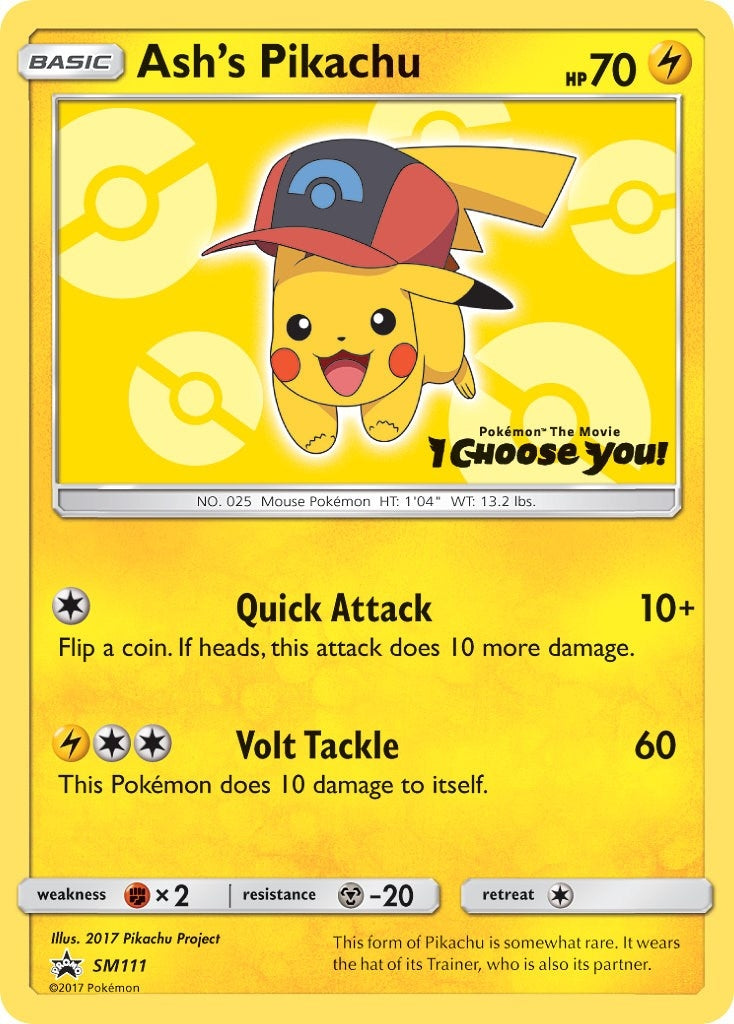 Image for Ash's Pikachu - SM111 (SM111) (SM Promos) (SMP) - Pokemon