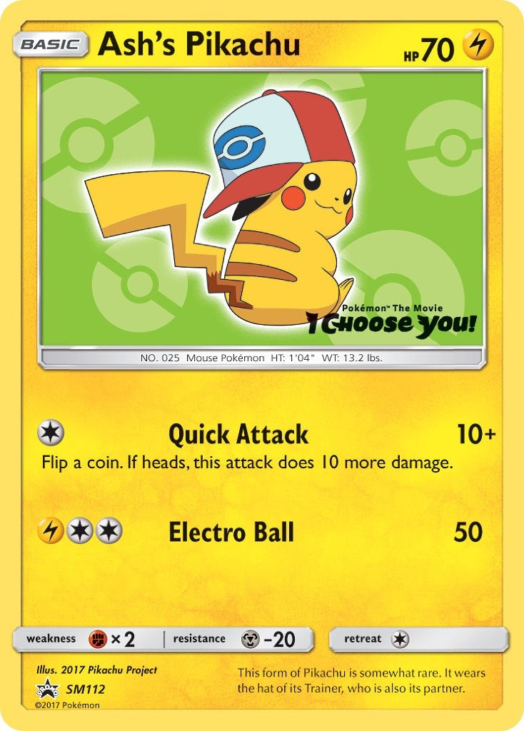 Image for Ash's Pikachu - SM112 (SM112) (SM Promos) (SMP) - Pokemon