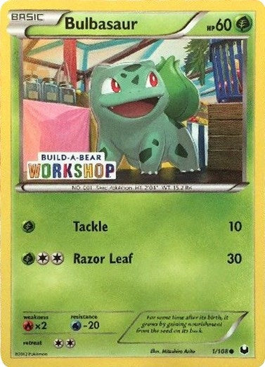 Image for Bulbasaur - 1/108 (Build-A-Bear Workshop Exclusive) (001/108) (Miscellaneous Cards & Products) (MCAP) - Pokemon