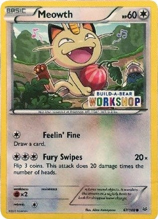 Image for Meowth - 67/108 (Build-A-Bear Workshop Exclusive) (067/108) (Miscellaneous Cards & Products) (MCAP) - Pokemon
