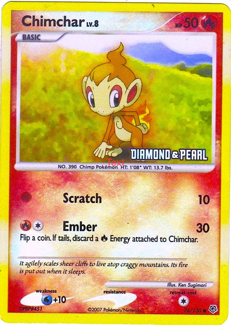 Image for Chimchar - 76/130 [Diamond & Pearl] (076/130) - Pokemon
