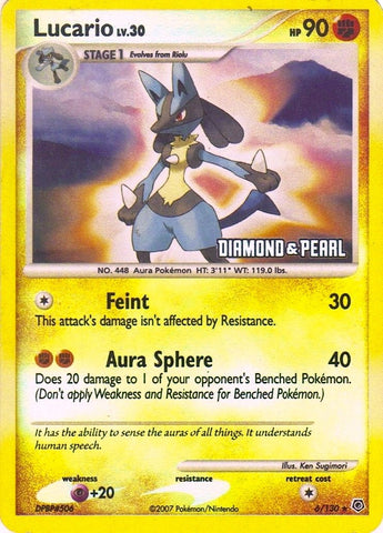 Image for Lucario - 6/130 [Diamond & Pearl] (006/130) - Pokemon