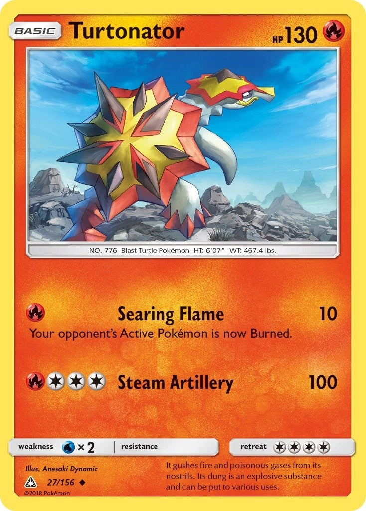 Image for Turtonator (27/156) (SM - Ultra Prism) (SM05) - Pokemon