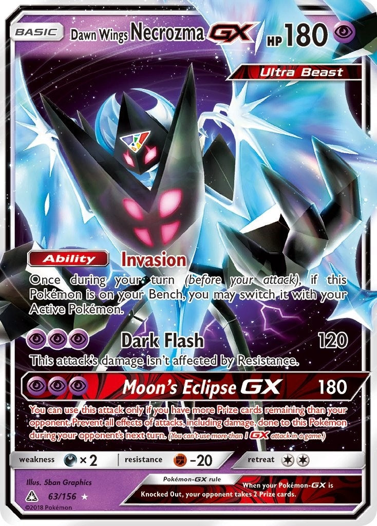 Image for Dawn Wings Necrozma GX (63/156) (SM - Ultra Prism) (SM05) - Pokemon