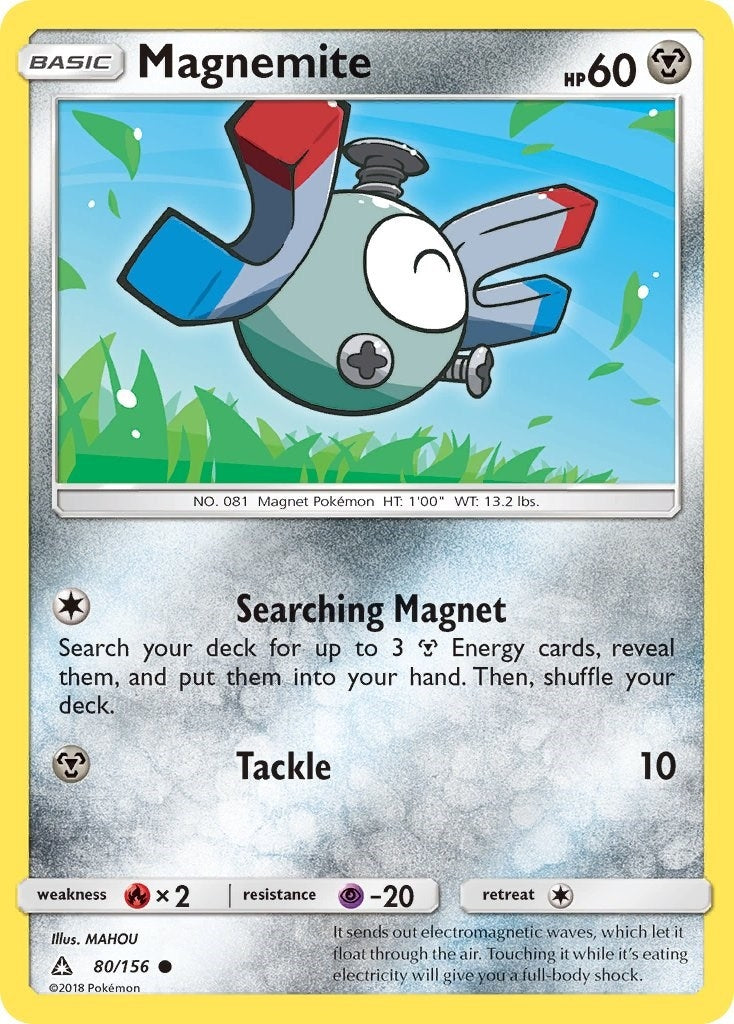 Image for Magnemite (80) (80/156) (SM - Ultra Prism) (SM05) - Pokemon