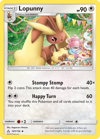 Image for Lopunny (107/156) (SM - Ultra Prism) - Pokemon