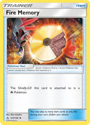 Image for Fire Memory (123/156) (SM - Ultra Prism) (SM05) - Pokemon