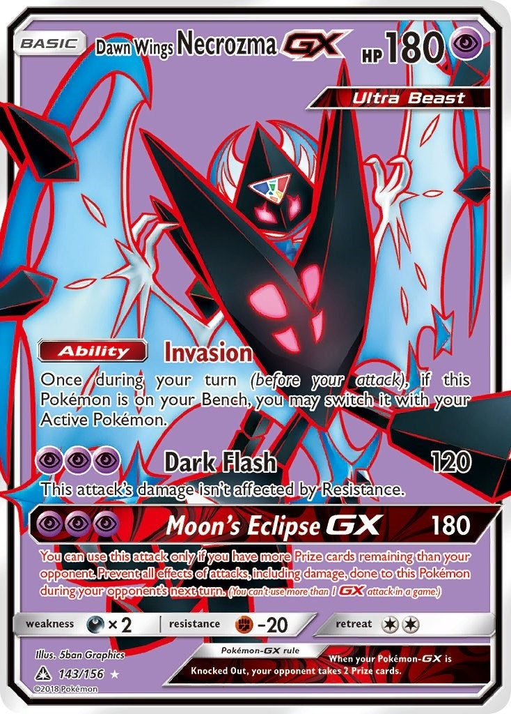 Image for Dawn Wings Necrozma GX (Full Art) (143/156) (SM - Ultra Prism) (SM05) - Pokemon