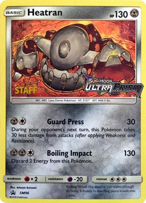 Image for Heatran - SM96 (Prerelease) [Staff] (SM96) (SM Promos) (SMP) - Pokemon