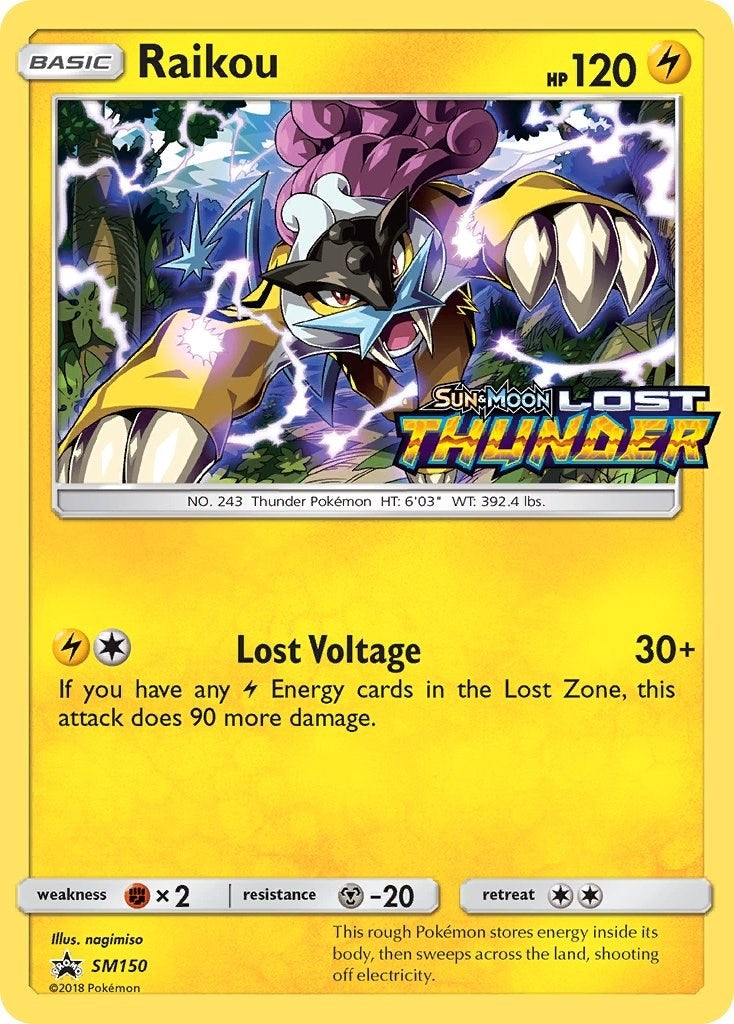 Image for Raikou - SM150 (Prerelease) (SM150) (SM Promos) (SMP) - Pokemon