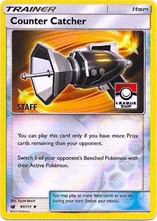 Image for Counter Catcher - 91/111 (League Cup) [Staff] (091/111) (League & Championship Cards) (PR) - Pokemon