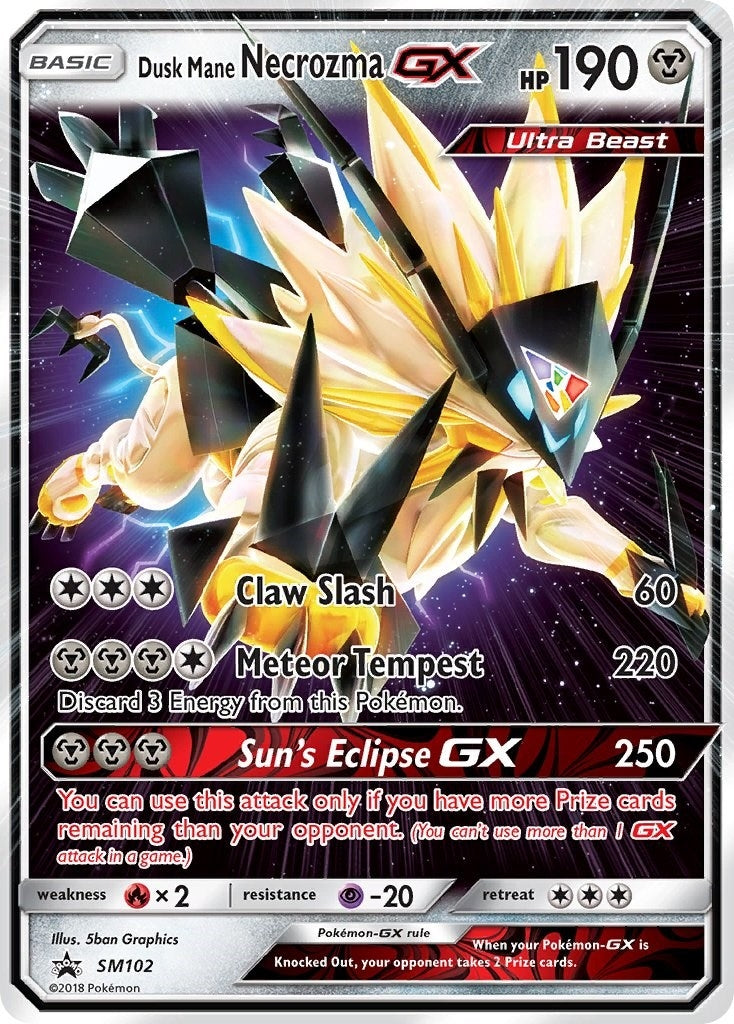 Image for Dusk Mane Necrozma GX - SM102 (SM102) (SM Promos) (SMP) - Pokemon