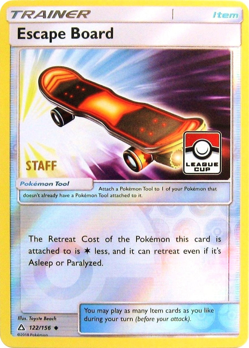 Image for Escape Board - 122/156 (League Cup) [Staff] (122/156) (League & Championship Cards) (PR) - Pokemon