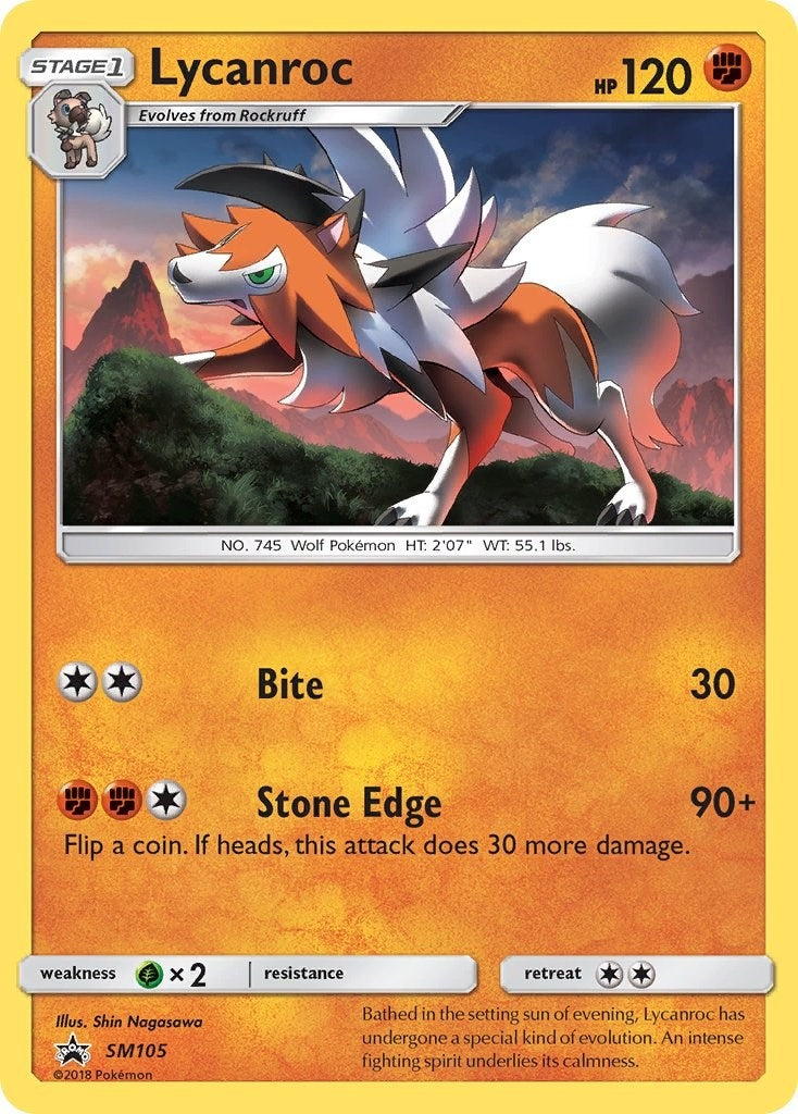 Image for Lycanroc - SM105 (SM105) (SM Promos) (SMP) - Pokemon
