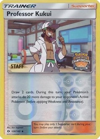 Image for Professor Kukui - 128/149 (Regional Championships) [Staff] (128/149) (League & Championship Cards) (PR) - Pokemon