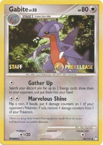 Image for Gabite - 48/123 (Prerelease) [Staff] (48/123) - Pokemon