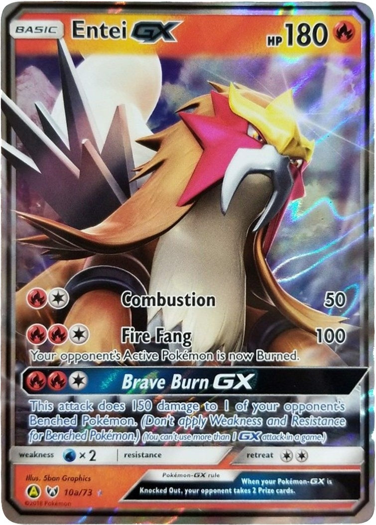 Entei GX - 10a/73 (010a/073) (Alternate Art Promos) Pokemon