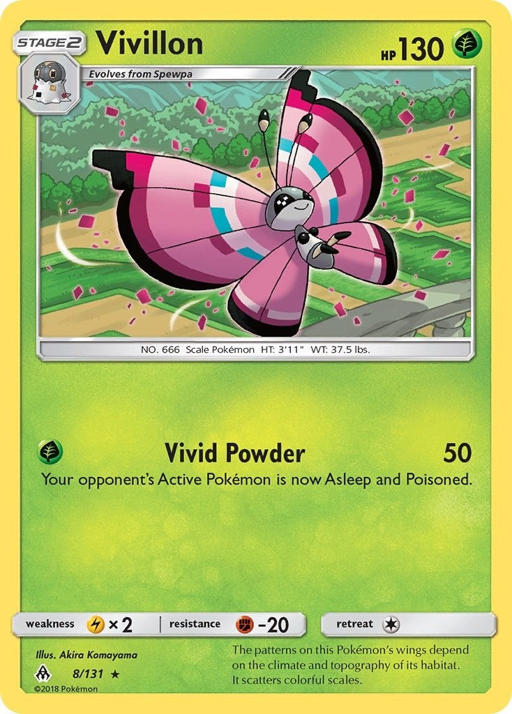 Image for Vivillon (8/131) (SM - Forbidden Light) (SM06) - Pokemon