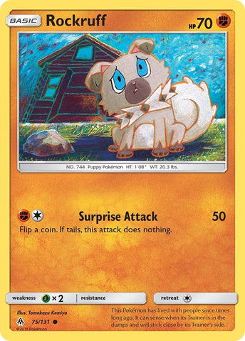 Image for Rockruff (75/131) (SM - Forbidden Light) (SM06) - Pokemon