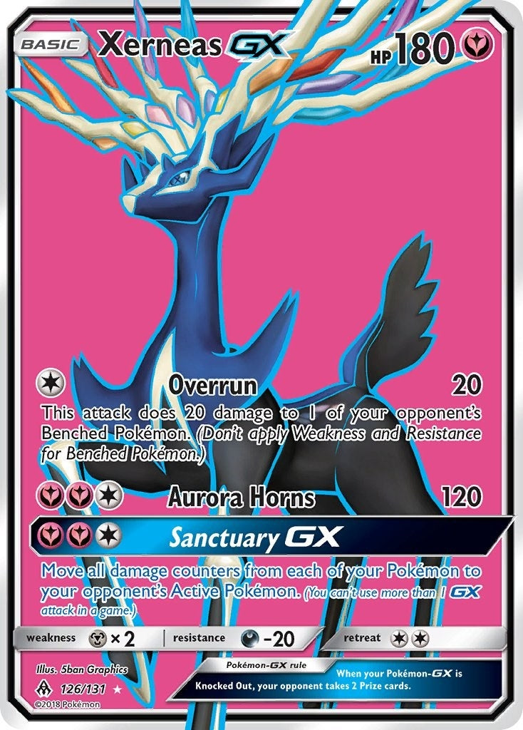 Xerneas GX (Full Art) (126/131) (SM - Forbidden Light) Pokemon