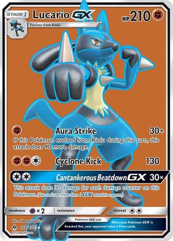 Lucario GX (Full Art) (122/131) (SM - Forbidden Light) Pokemon