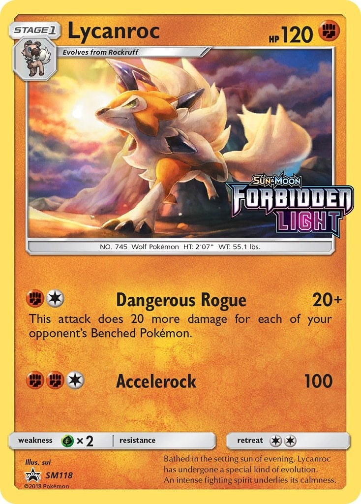 Image for Lycanroc - SM118 (Prerelease) (SM118) (SM Promos) (SMP) - Pokemon