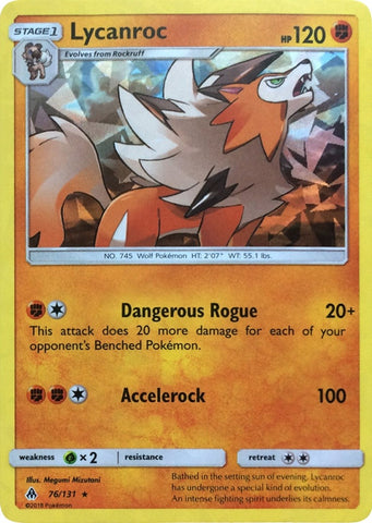 Image for Lycanroc - 76/131 (SM Forbidden Light) (076/131) - Pokemon